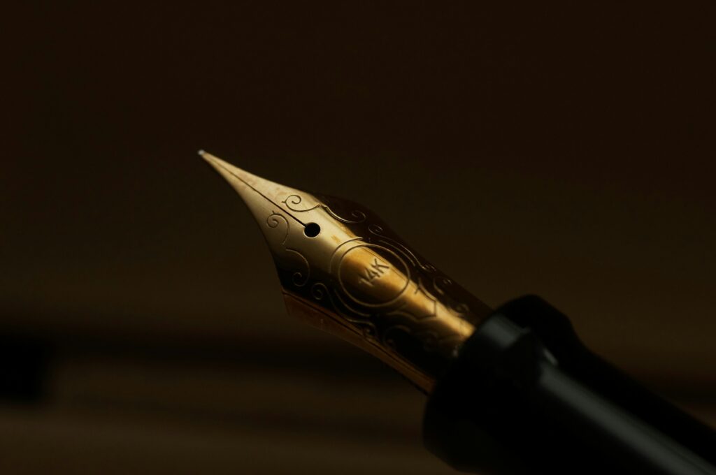 nib on calligraphy pen